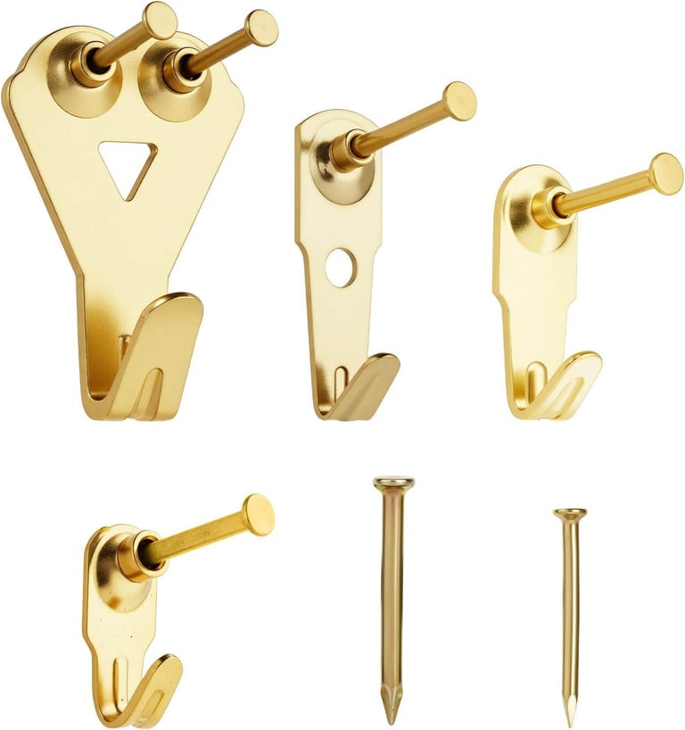 image for PICure Hooks Heavy Duty, Picture Hanging Kit: Hangers (50 30 20 10 lbs) 