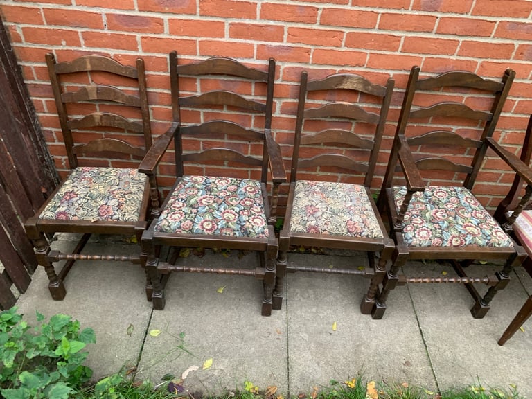 image for 5 vintage antique chairs 