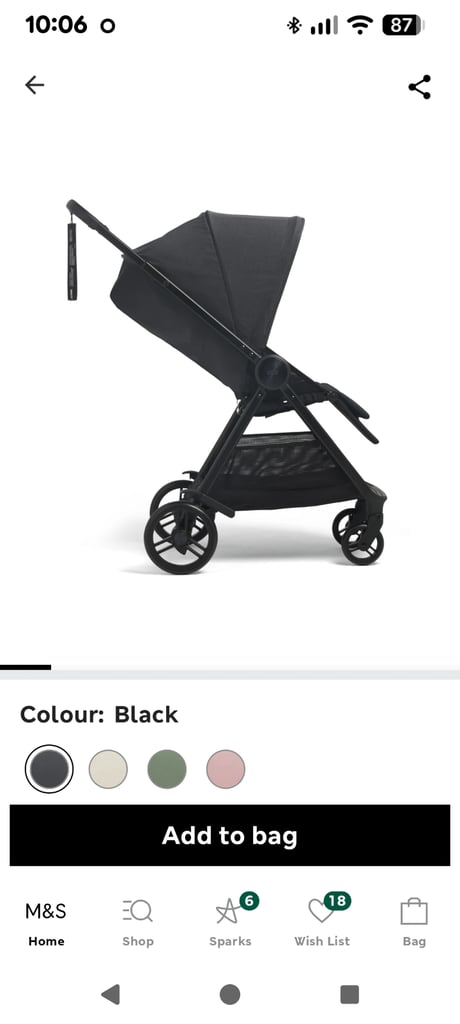 Brand new, unopened Mamas & Papas Libro Pram – Black