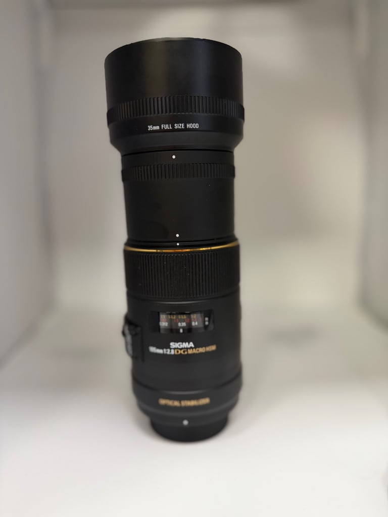 Sigma 105mm f/2.8 Macro HSM OS (Nikon) – Mint with Case & Hood