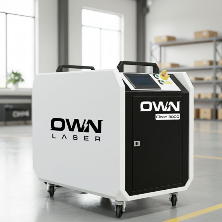 OWN Clean 3000W Industrial Laser Cleaner - Up to 80sqr/hr Production Speed