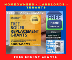 Free Boiler Heating Insulation Government grants 