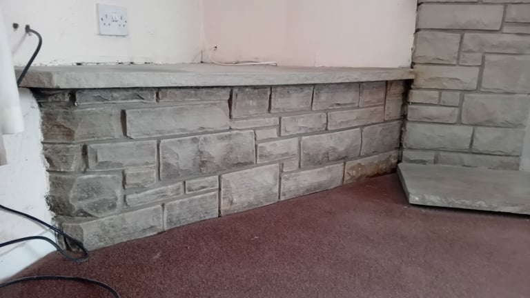Free Brick / Stone TV Fireplace