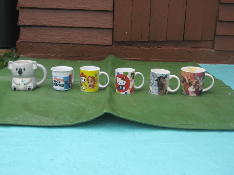 6 Various Decorative and Themed Mugs for Children for £1.00 EACH