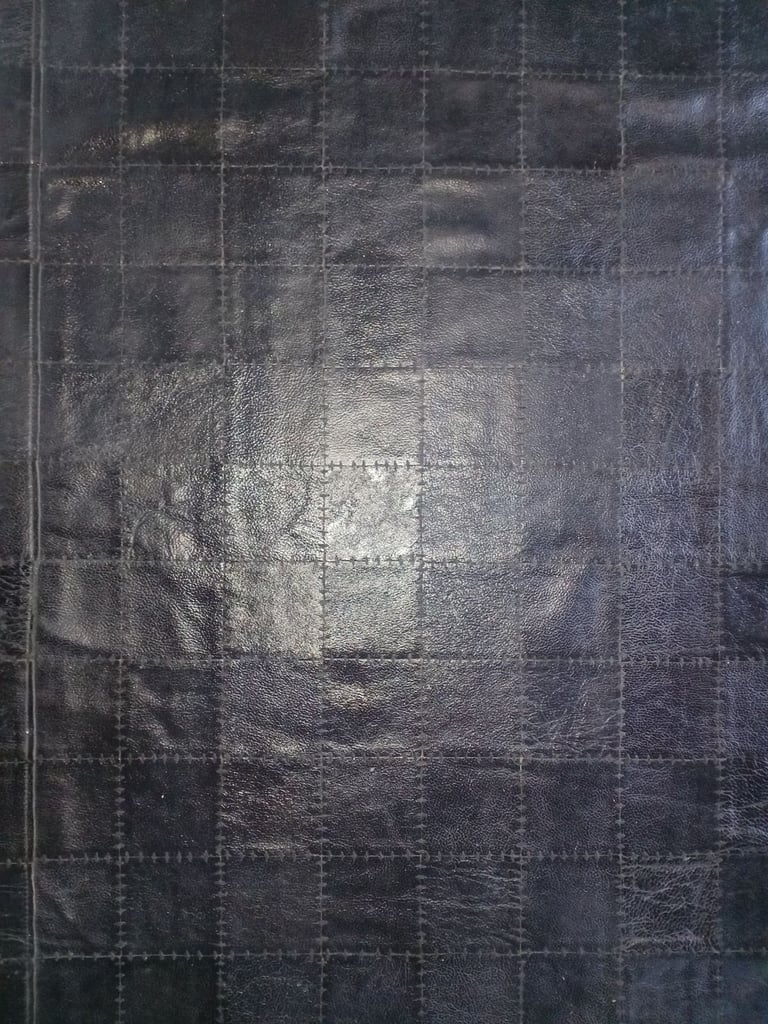 image for Black Leather Rug 