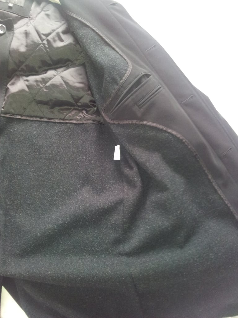 Men's NEXT Black Mac - Shower-proof raincoat. Never worn as new - size L