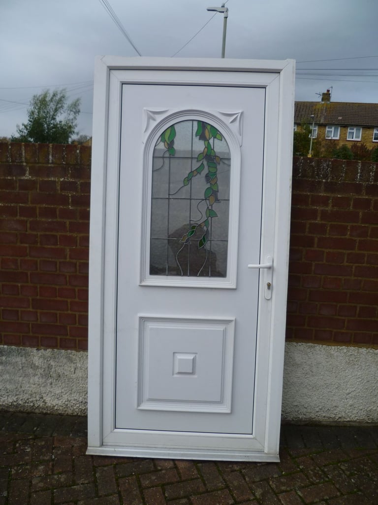 UPVC FRONT/BACK/GARAGE SIDE/SHED DOOR AND FRAME WITH LOCK MECHANISM