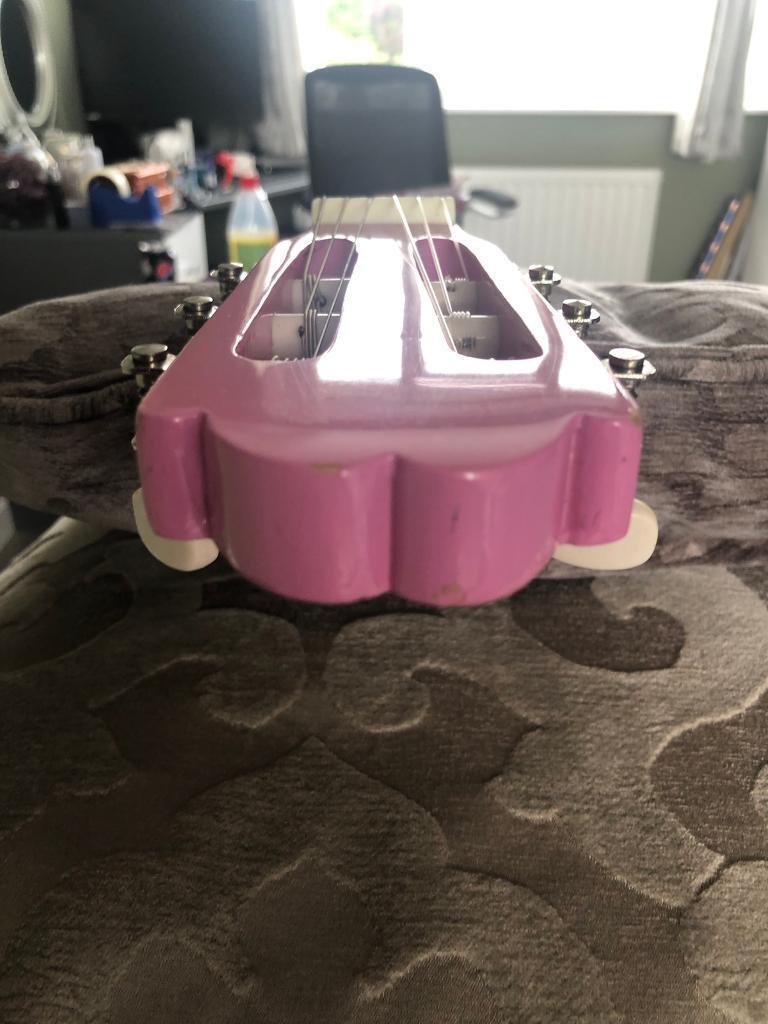Pink guitar