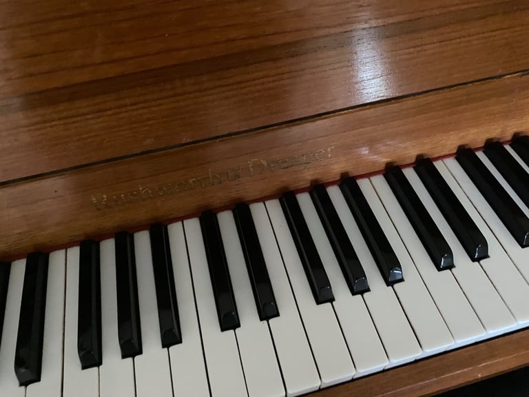 Upright Piano with storage stool 