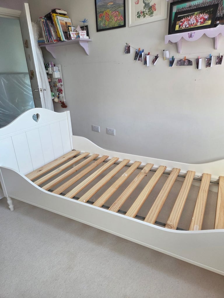 John Lewis single bed with mattress 