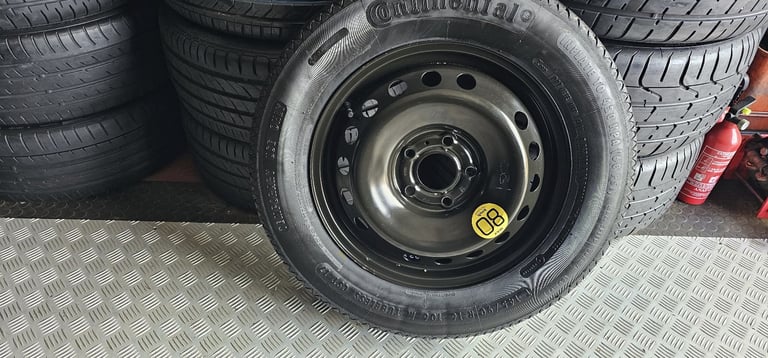 Nissan Qashqai 16 Space Saver Spare Wheel + tyre T145 90 16 Continenta