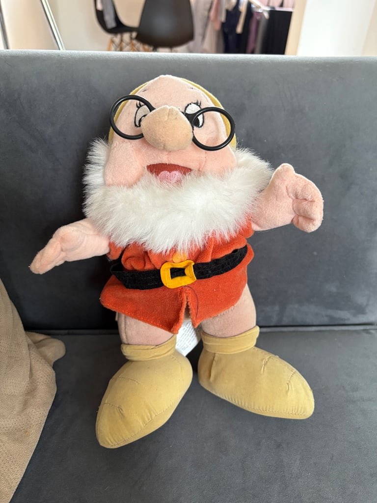 image for Snow White doc 11 inch plush vintage Disney 