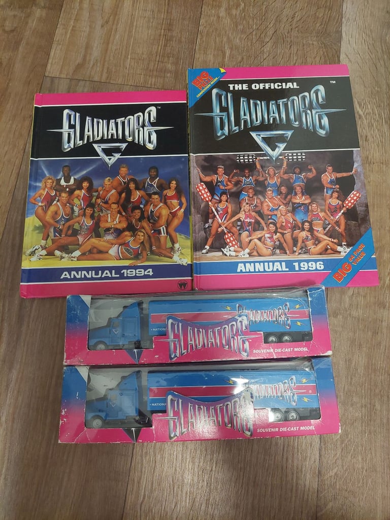 image for 1990's gladiators truck and annual books bundle