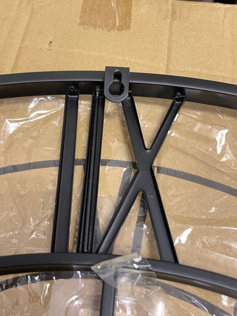 Brand New super large 30 inch 80 cm metal Skelton silent non ticking wall clock