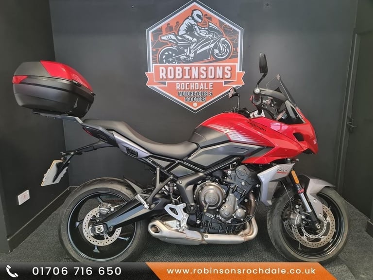 2022 Triumph Tiger 660 Sport with top box and FSH
