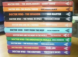 Wanted - Doctor Who Books - Hardback Books, Target paperbacks, 60s 70s, 80s