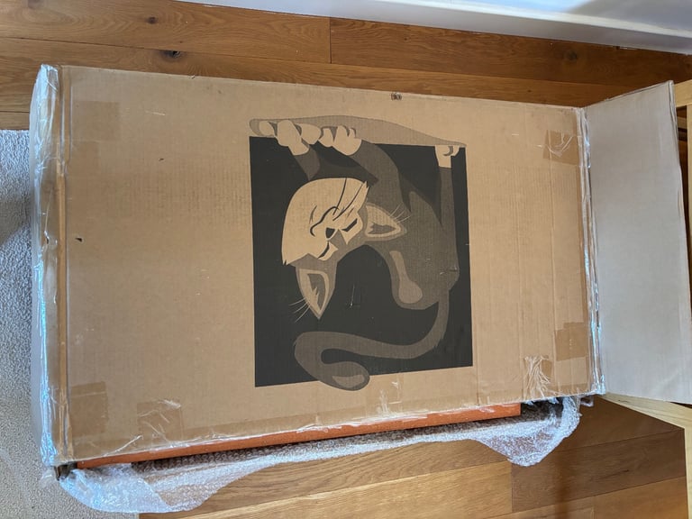 Brand new cat shelter box ready to assemble
