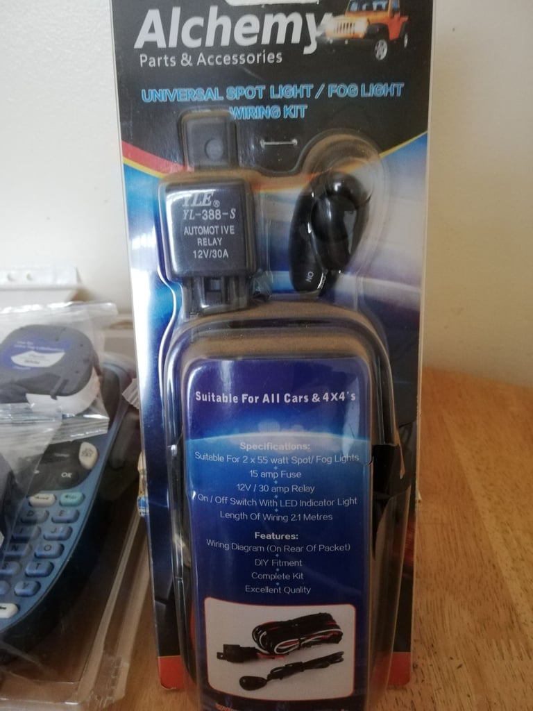 image for Alchemy Spot /fog light wiring loom harness