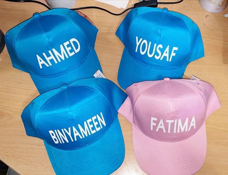 image for Personalised caps