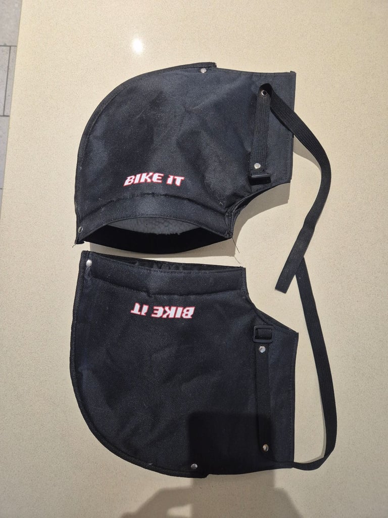 Motorcycle Waterproof Bar Muffs Fleece Lined - Black