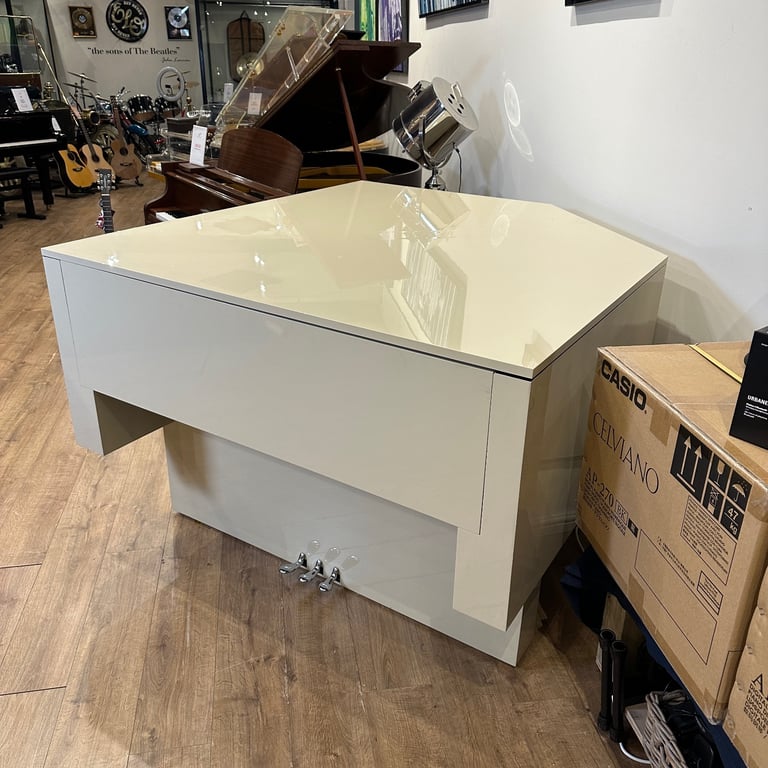 Bespoke Interior Square Grand Piano | Purple & Cream | Delivery, Stool, Tuning