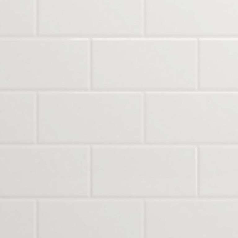 image for White Tile effect Composite Panel - Kitchen or Bathroom use  