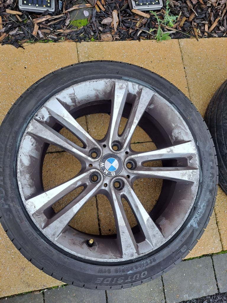 4 genuine bmw 18 inch alloys and tyres 4 series free delivery 