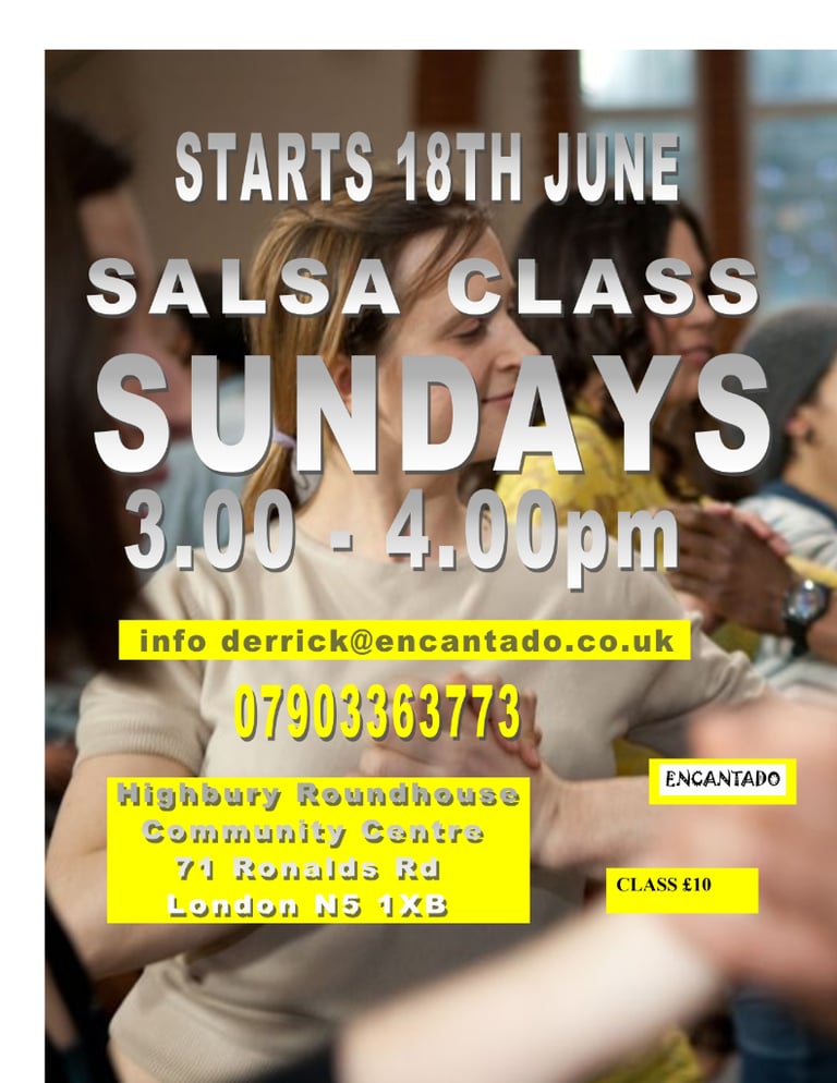 Salsa class @ Highbury Roundhouse 