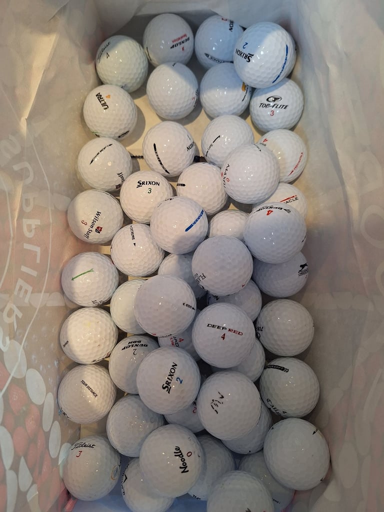 12 Used Golf Balls Mixed Brands | Grade A