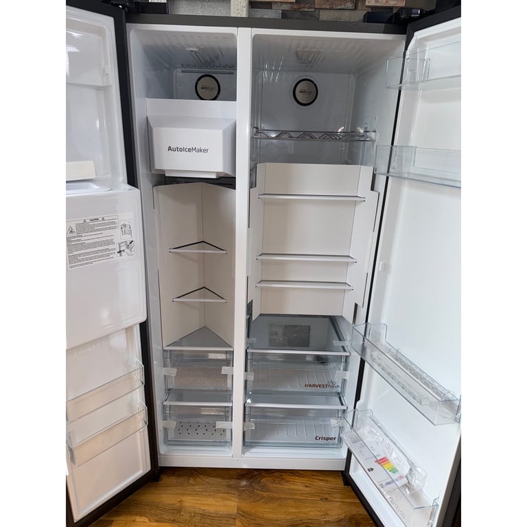 🤩New🤩RRP £949!! Beko 91cm American Fridge Freezer - Graphite 