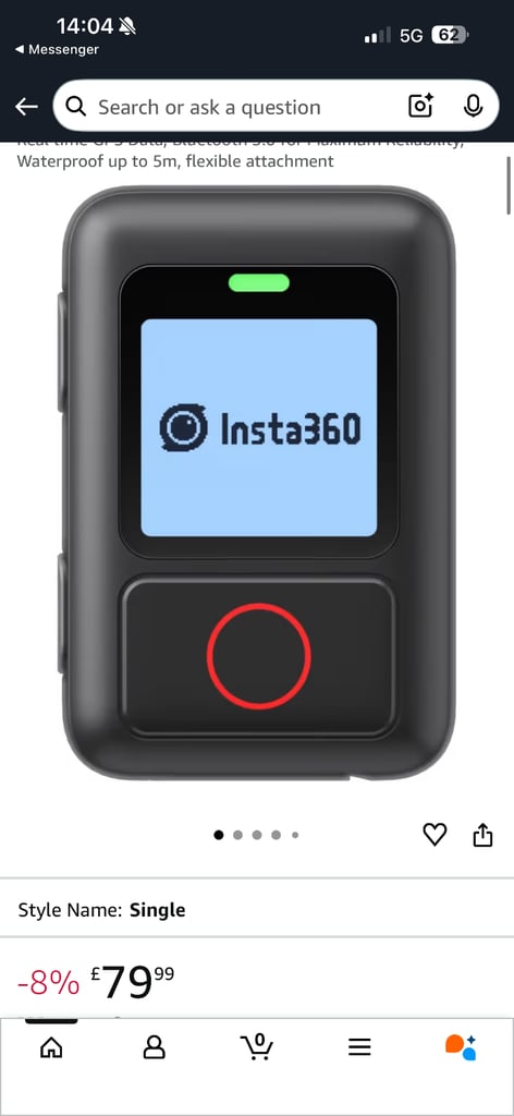 Insta360 GPS Action remote
