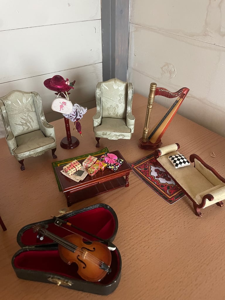 Dolls house wooden furniture