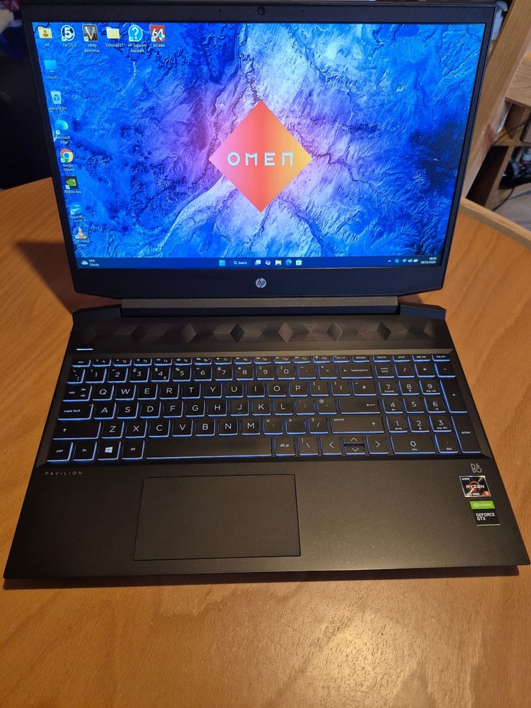 Gaming Laptop HP Pavilion 15.6" Ryzen 5 4600H/GTX 1650/16GB RAM/256GB SSD+1TB HDD/Windows 11