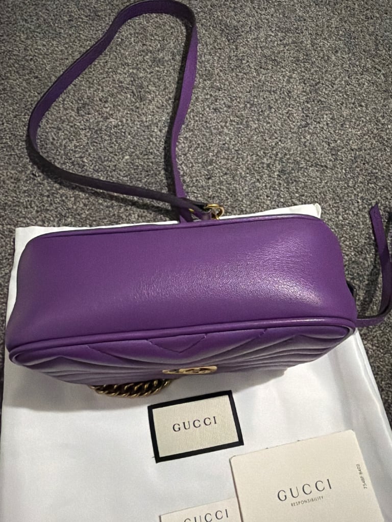 Gucci purple marmont bag