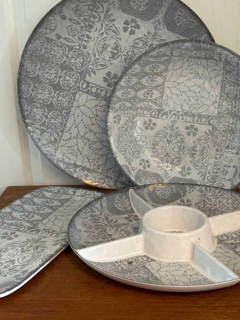 image for Melamine serving platters.