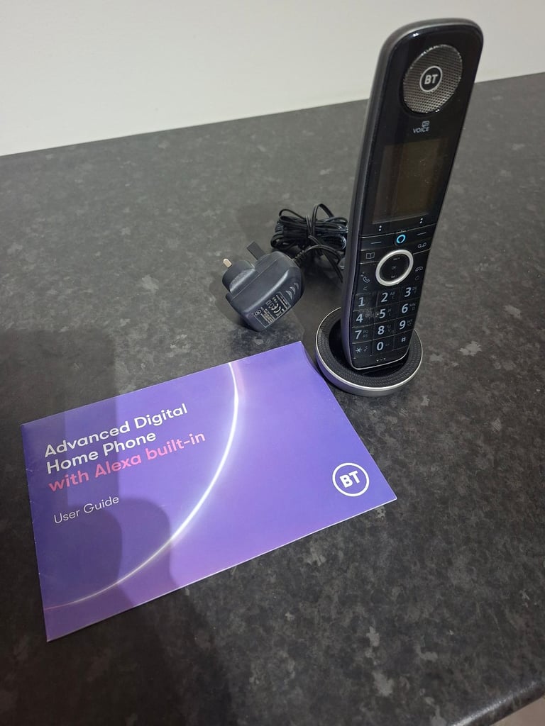 image for BT/EE Advanced Digital Home Phone with Alexa Built-In Black Handset Wireless