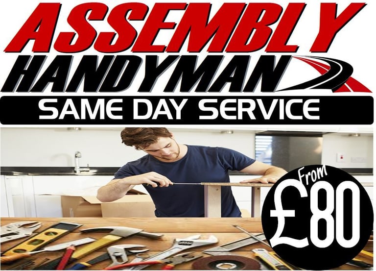 image for £80 IKEA FLAT PACK SUTTON HANDYMAN FURNITURE ASSEMBLY SAME DAY WARDROBE BED OFFICE DESK MAN AND VAN