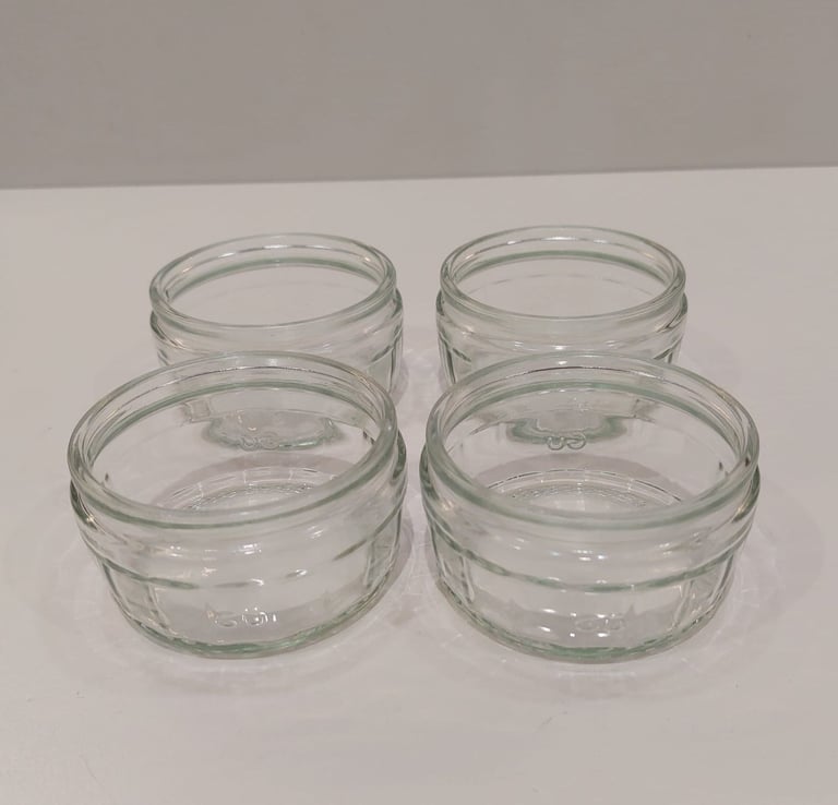 image for GU clear glass containers pots / ramekins x6