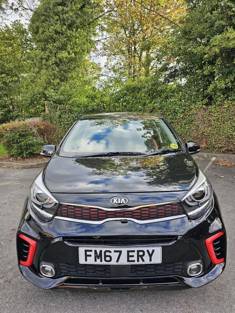 2018 67 Kia Picanto GT Line Black 1 litre FSH 7 Stamps 12 Months MOT 2 Keys 41K Low Miles