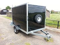 image for Box Trailer 7' x 5' x 5' Single Axle in Black or White - Tickners