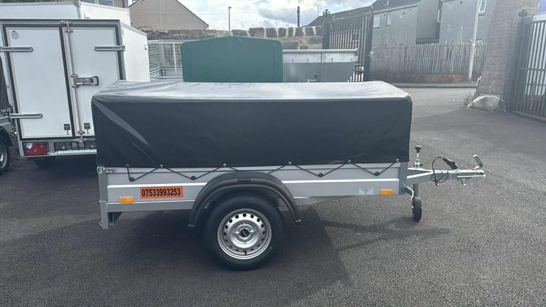 image for BRAND NEW 6FT X 4FT SINGLE AXLE TRAILER WITH FRAME AND COVER (50CM)