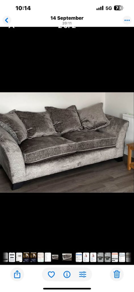 image for Plush velvet sofa 