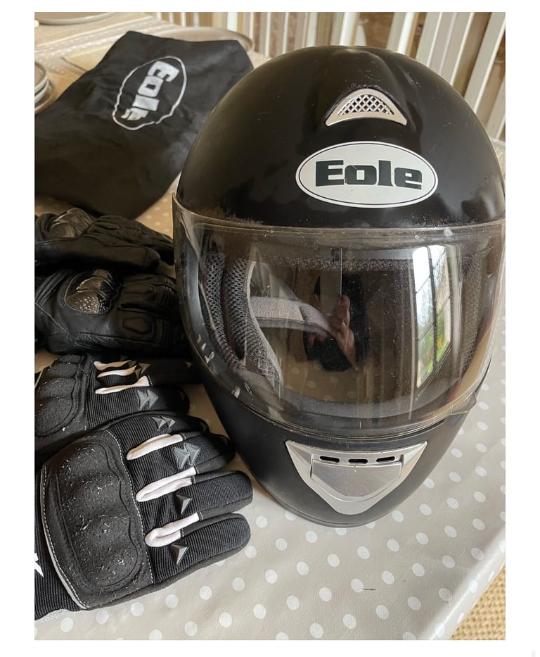 image for Motorcycle helmet winter and summer gloves £50 everything 