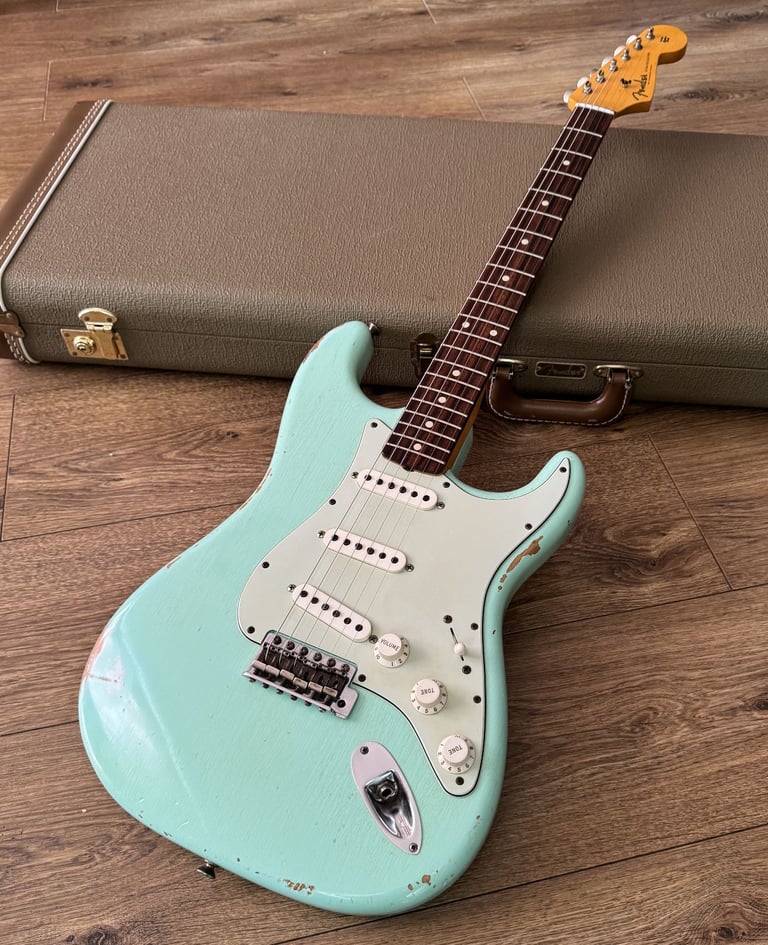 Fender Custom Shop '60 Reissue Stratocaster Relic Surf Green (2015) - Trades