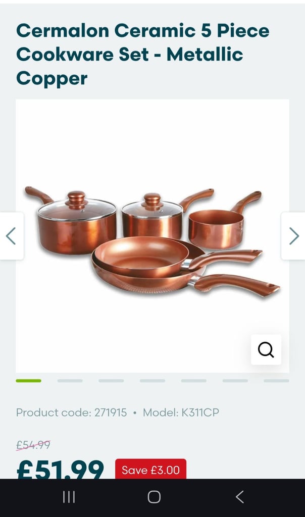 image for 5-piece Cookware Set (Copper)