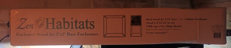 Zen habitats 2x2 base inclosure stand brànd new 