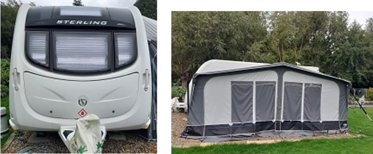 Sterling Eccles Moonstone single axle caravan (2012) with factory fitted motor mover