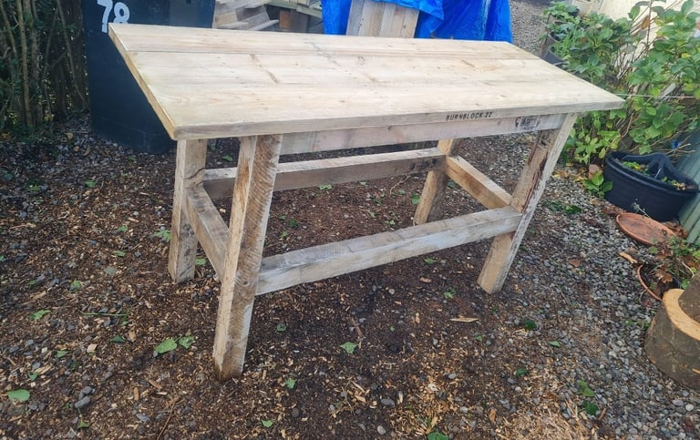 Custom made to order scaffold board workbenches