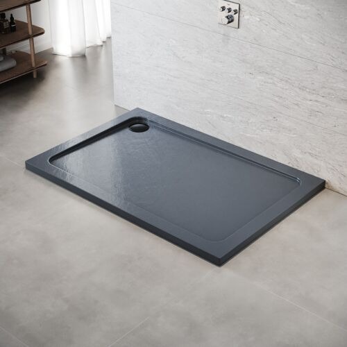 New grey Non-Slip Rectangle Stone Shower Tray 1000 x 800mm RRP £180 Our Price £120 