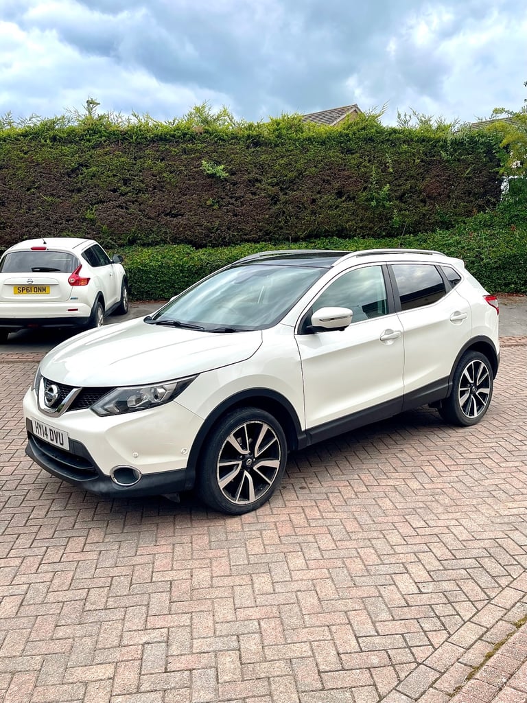 2014 NISSAN QASHQAI TEKNA 1.5 DCI START/STOP DIESEL WHITE SUV J11